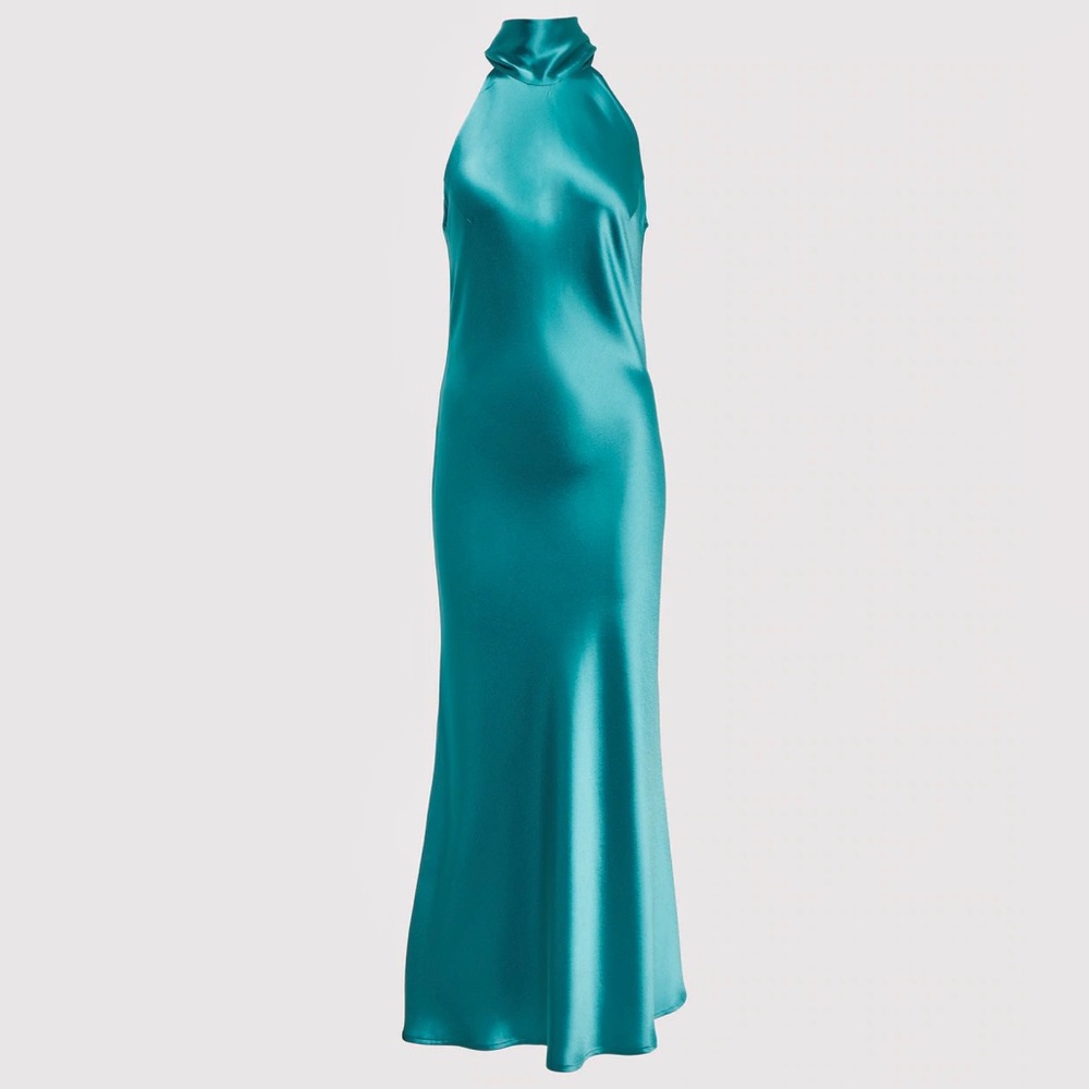 Galvan London Sienna satin midi dress